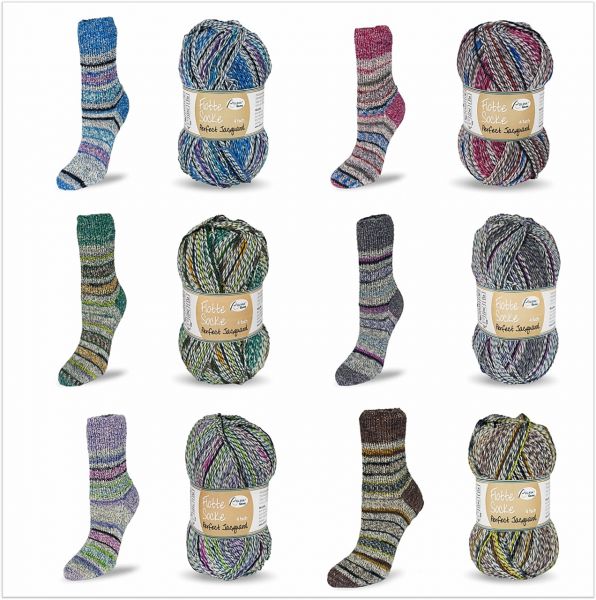 Flotte Socke Perfect Jacquard, 100g Sockenwolle 4-fach