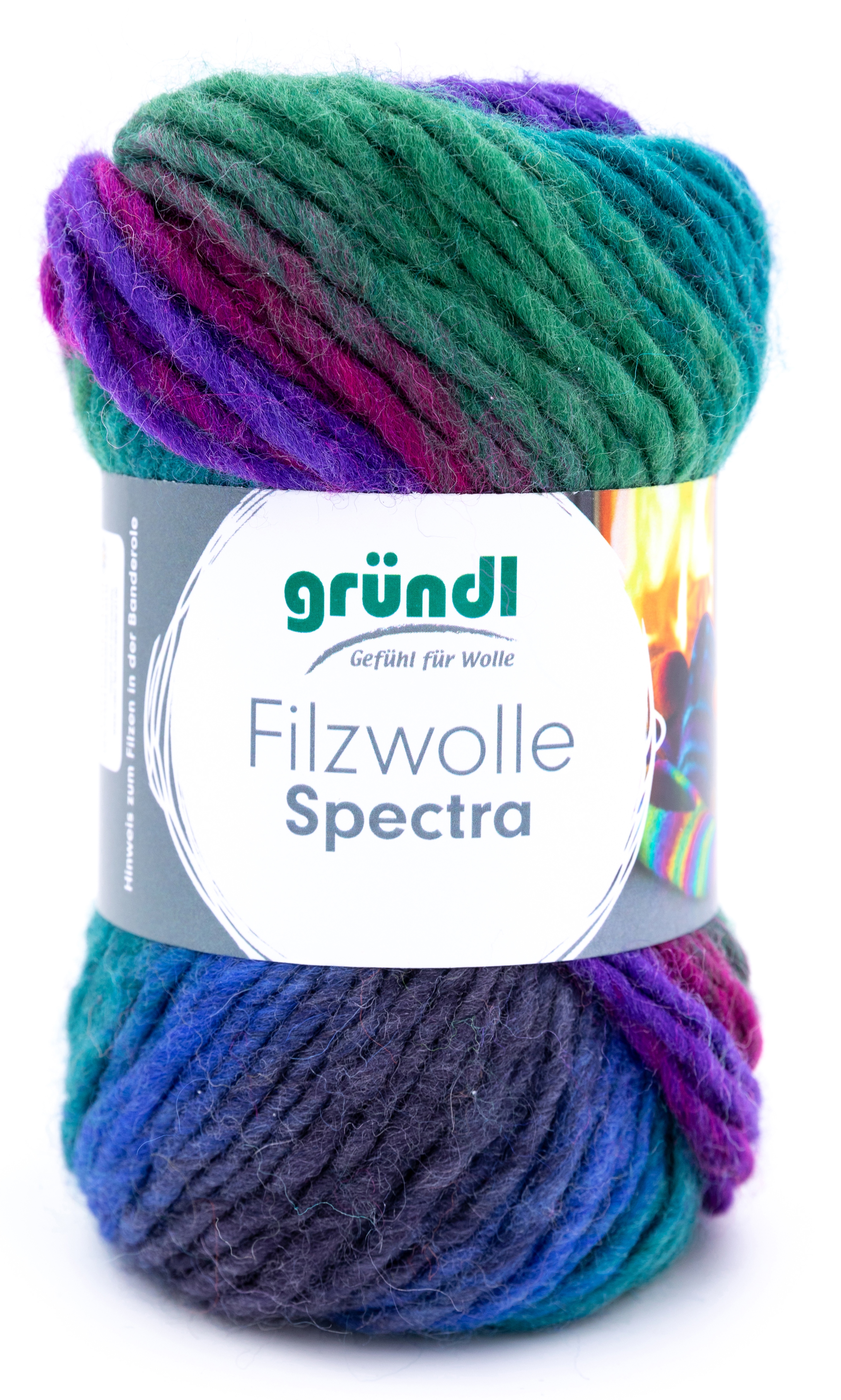 100g Gründl Filzwolle Spectra Filzgarn Farbverlauf stricken filzen GP 69,90€/1kg - Bild 9 von 11