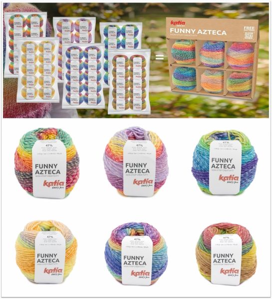 Katia Funny Azteca, 100g Farbverlaufsgarn