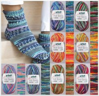 Gründl Hot Socks Lazise, 100g Sockenwolle 4-fach  Gründl Hot Socks Lazise, 100g Sockenwolle 4-fach