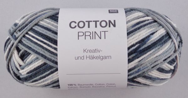 50g Rico Cotton Print Kreativ- & Häkelgarn