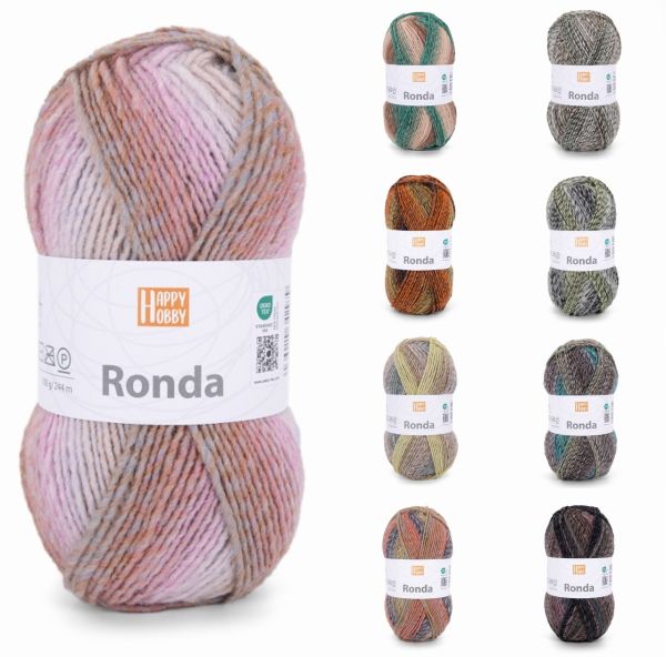 Happy Hobby Ronda, 100g Farbverlaufsgarn