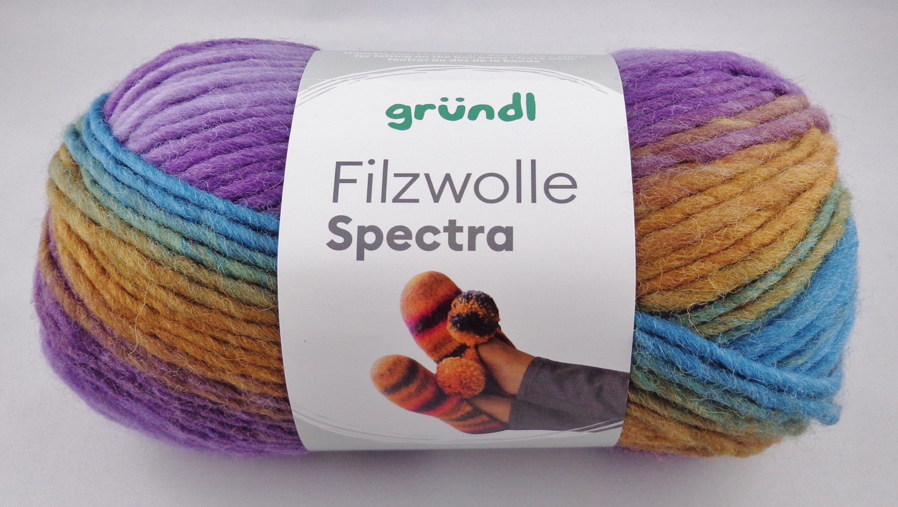100g Gründl Filzwolle Spectra Filzgarn Farbverlauf stricken filzen GP 69,90€/1kg - Bild 11 von 11