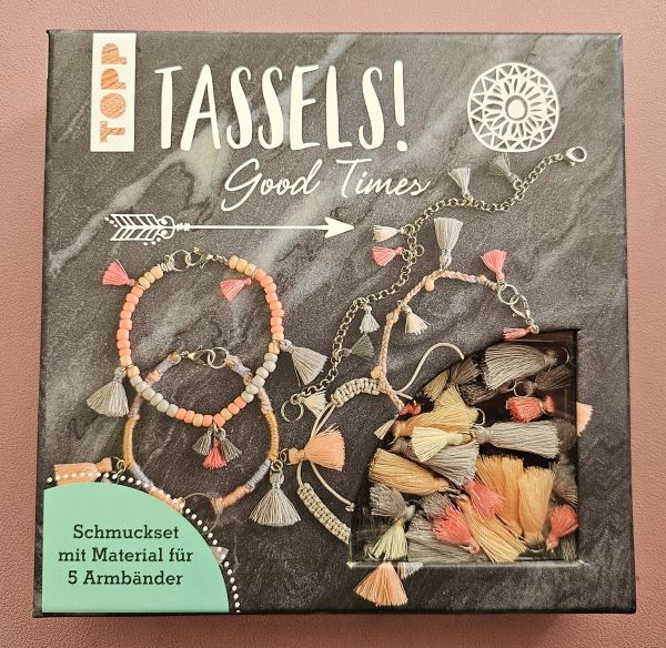 TOPP TASSELS ! Good Times - Schmuckset mit Material für 5 Armbänder