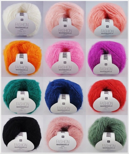 Rico Design Fashion Mademoiselle Chunky, 50g Wintergarn mit Mohair