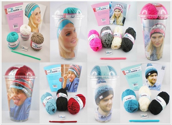 TOPP be Beanie to go Häkel-Set für eine Mütze im Geschenkbecher