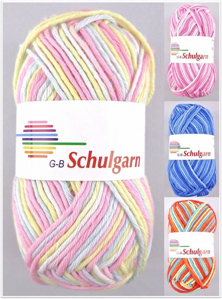 G-B Schulgarn Color, 50g Topflappengarn