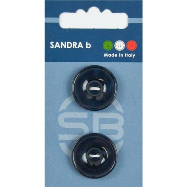 Sandra Einfarbige Knöpfe Card 101 Ø 23mm 2 St. pro Karte marine