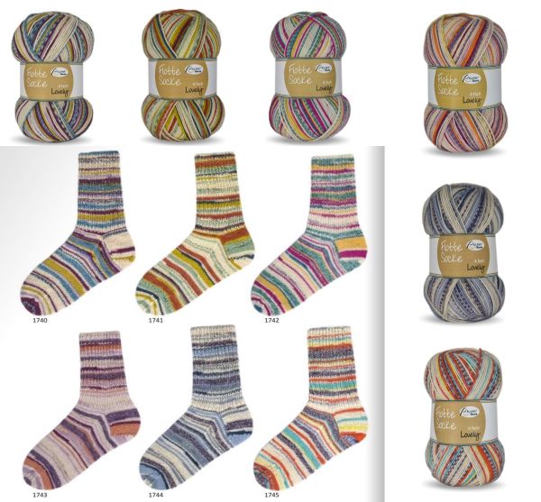 Rellana Flotte Socke Lovely, 100g Sockenwolle 4-fach