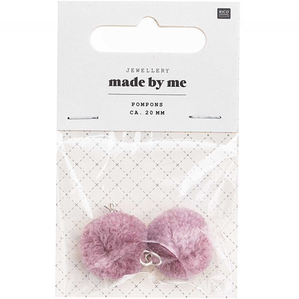 Rico Design Pompons Mauve (No. 7094.69.14)