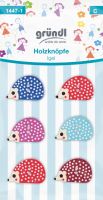 Gründl Holzknöpfe Igel farbig-sortiert 1447-1 Gründl Holzknöpfe Igel farbig-sortiert 1447-1