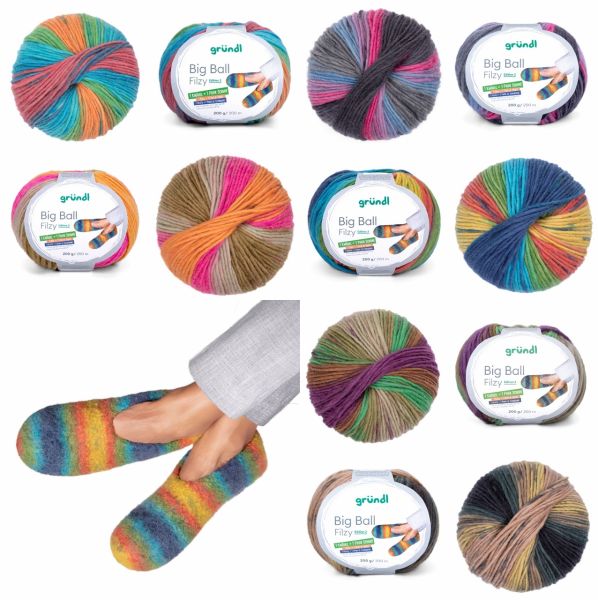 Gründl Filzwolle Big Ball Filzy 2, 200g Filzwolle (Limited Edition)