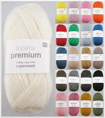 Rico Design Superba Premium, 50g Sockenwolle 4-fach