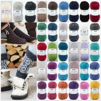 Gründl Hot Socks Uni, 50g Sockenwolle 4-fach  Gründl Hot Socks Uni, 50g Sockenwolle 4-fach