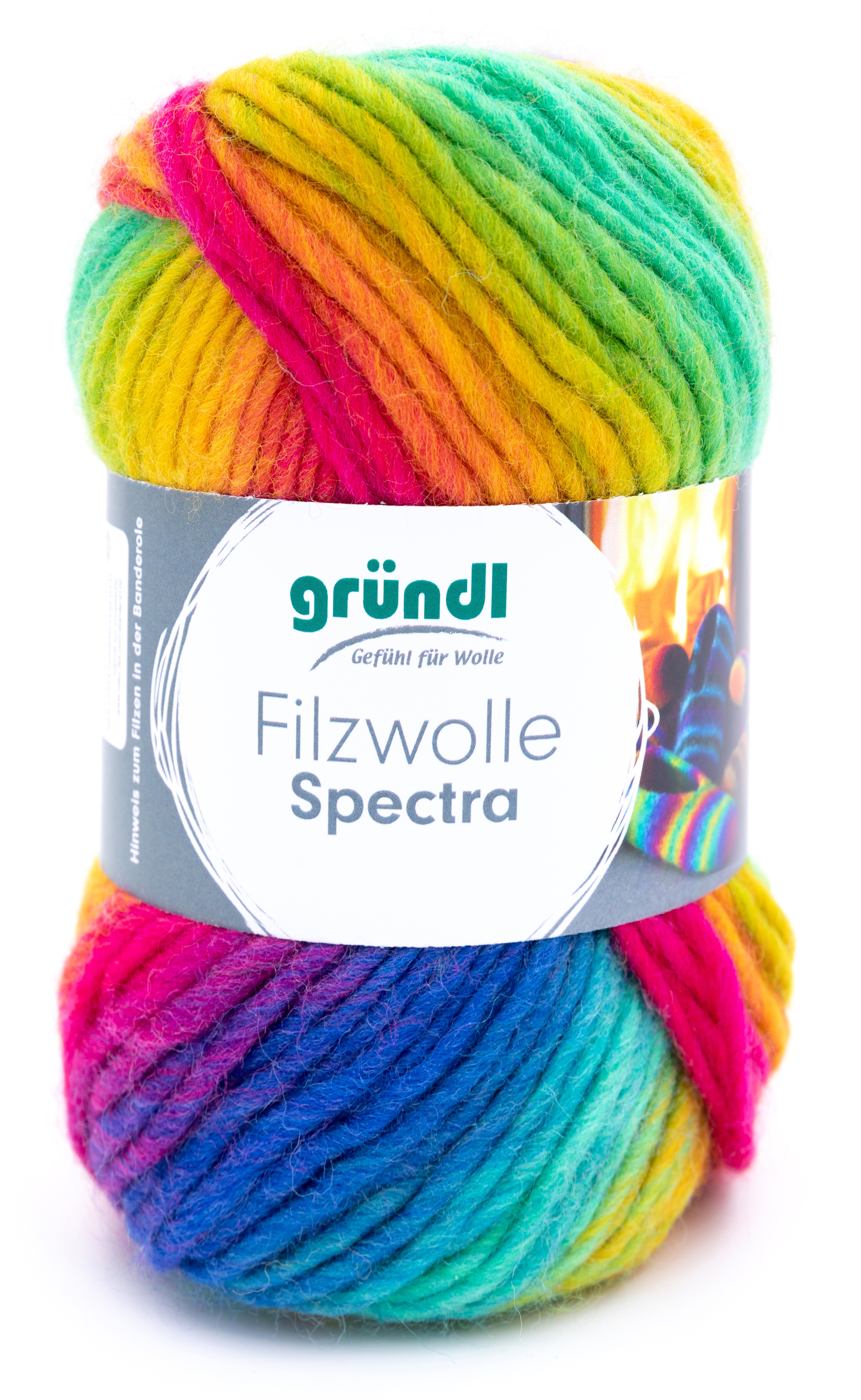 100g Gründl Filzwolle Spectra Filzgarn Farbverlauf stricken filzen GP 69,90€/1kg - Bild 6 von 11