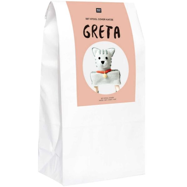 RICO SET STOOL COVER KATZE "GRETA"