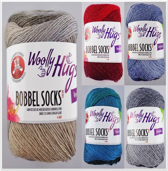 Woolly Hugs Bobbel Socks Color, 100g Sockenwolle