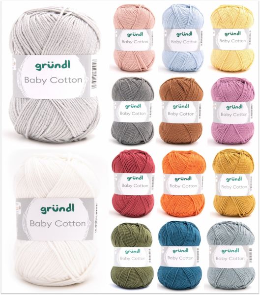 Gründl Baby Cotton, 50g Babywolle