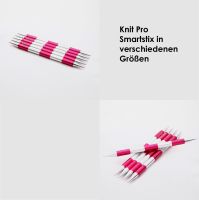 Knit Pro Smartstix Nadelspiel Länge 14cm, Farbe pink, in verschiedenen Stärken Knit Pro Smartstix Nadelspiel Länge 14cm, Farbe pink, in verschiedenen Stärken