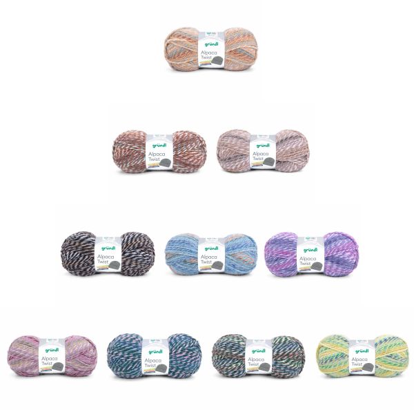 Gründl Alpaca Twist, 100g Farbverlaufsgarn