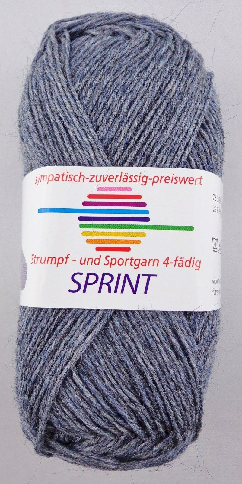 50g G-B Sprint Sockenwolle Strumpfgarn 4-fach zum Socken Stricken GP 45,80€/1kg - Bild 33 von 35