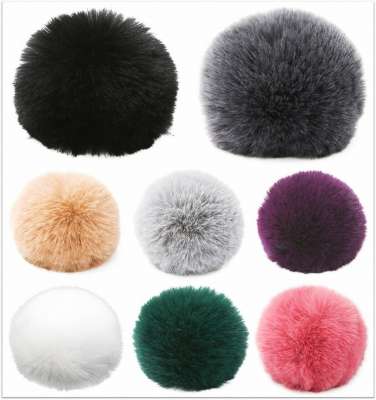 20 Stück Kunstfell Pompons - 10 Farben Für Mützen & Basteln