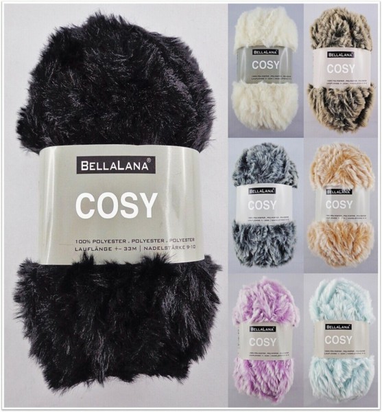 BellaLana Cosy, 50g flauschiges kuscheliges Plüschgarn