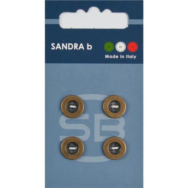 Sandra Metallknöpfe Card 193 Ø 11mm 4 St. pro Karte