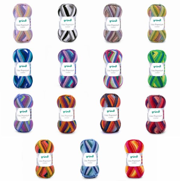 Gründl Lisa Premium Color, 50g Basicgarn