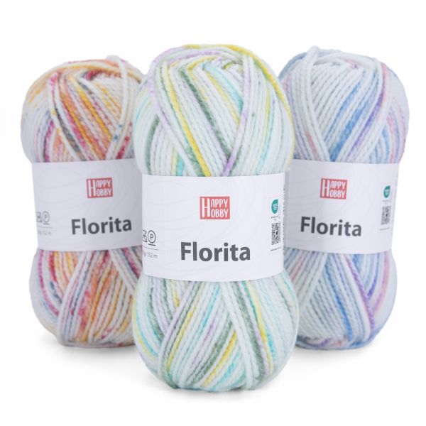 Happy Hobby Florita, 100g Farbverlaufsgarn