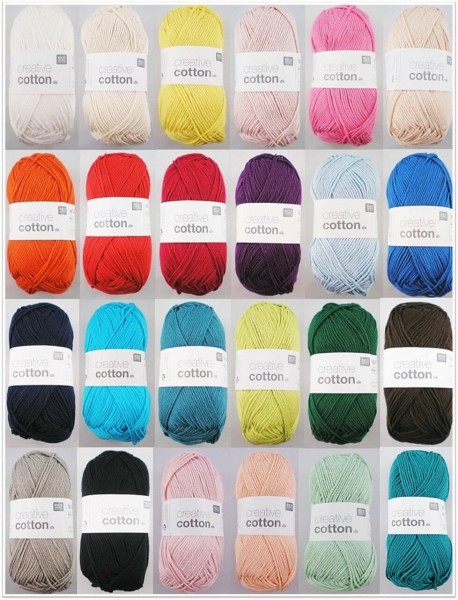 Rico Design Creative Cotton dk, 50g Baumwollgarn