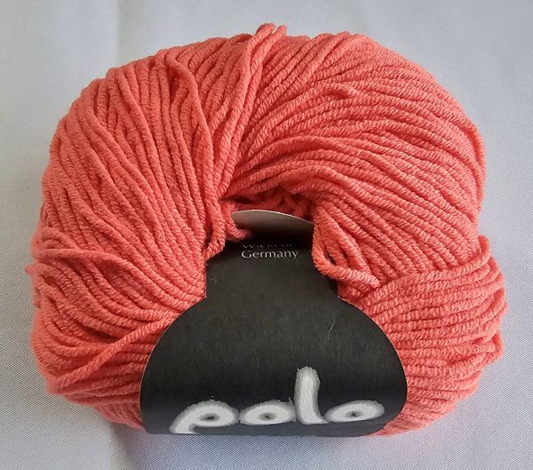 Zitron Polo, 50g Baumwoll-Polyacryl-Garn Fb. 06 koralle