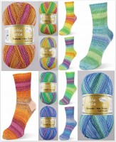 Rellana Flotte Socke Baumwolle + Wolle Stretch Tutti Frutti, 100g Sockenwolle 4-fach Rellana Flotte Socke Baumwolle + Wolle Stretch Tutti Frutti, 100g Sockenwolle 4-fach