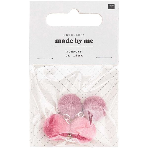 Rico Design Mini Pompons Mauve Mix (No. 7094.69.03 )