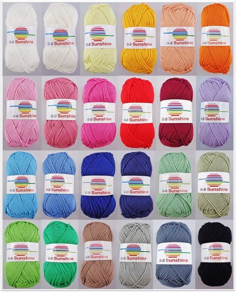 50g TUCAN KATIA 100% Baumwolle Farbverlauf Wolle Sommergarn Multicolor Cotton 60 