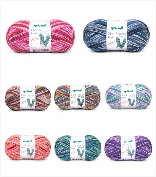 Gründl Hot Socks Erba, 100g Sockenwolle 4-fach