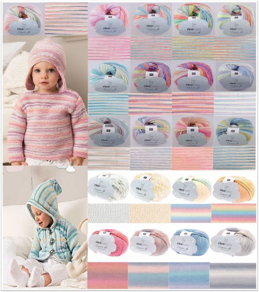 Rico Design Baby Dream dk a Luxury Touch, 50g Babywolle