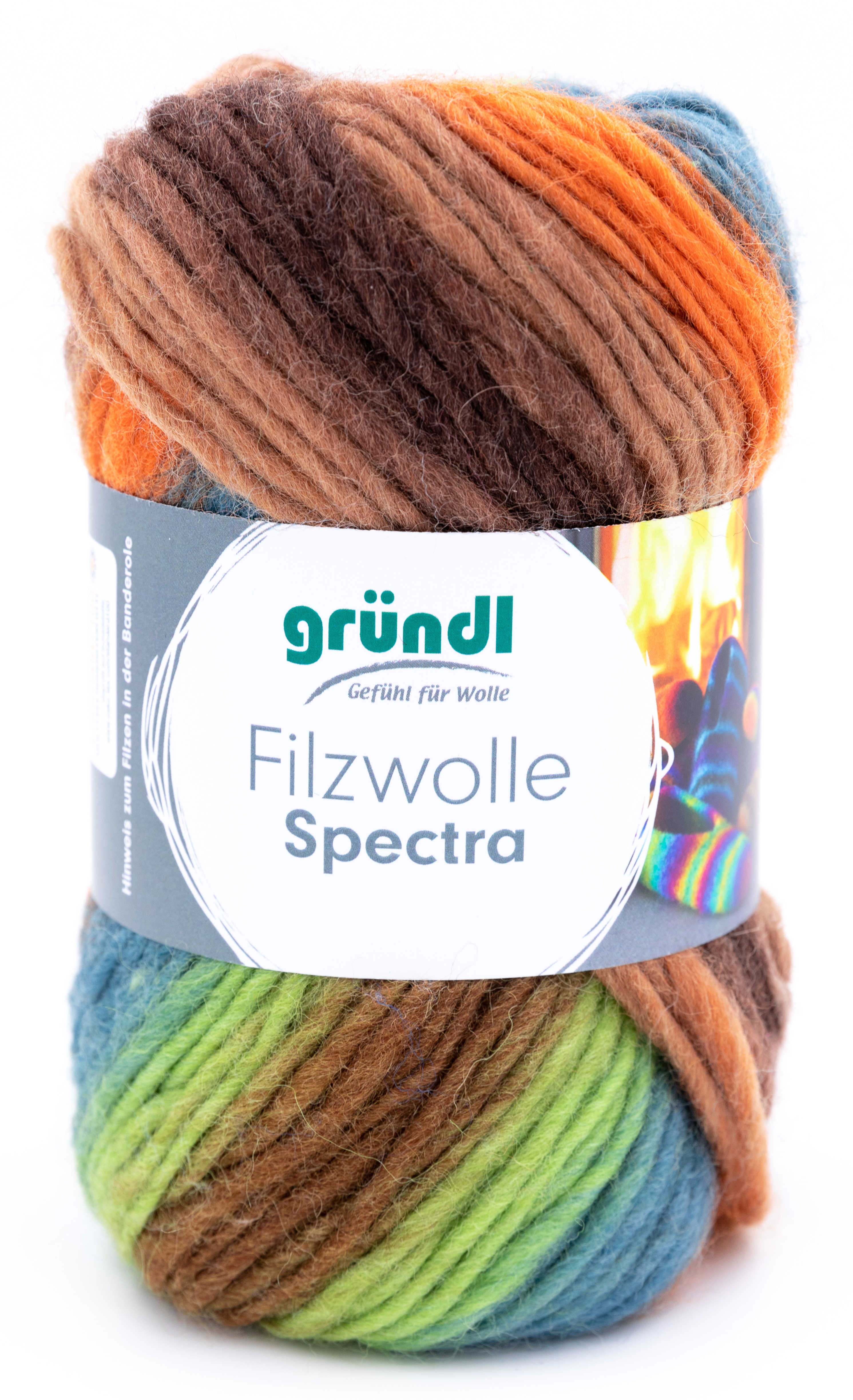 100g Gründl Filzwolle Spectra Filzgarn Farbverlauf stricken filzen GP 69,90€/1kg - Bild 3 von 11