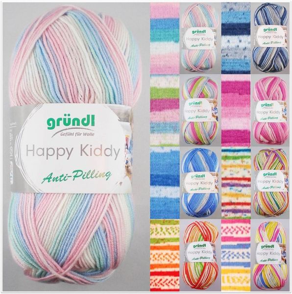 Gründl Happy Kiddy Anti-Pilling, 100g Babywolle