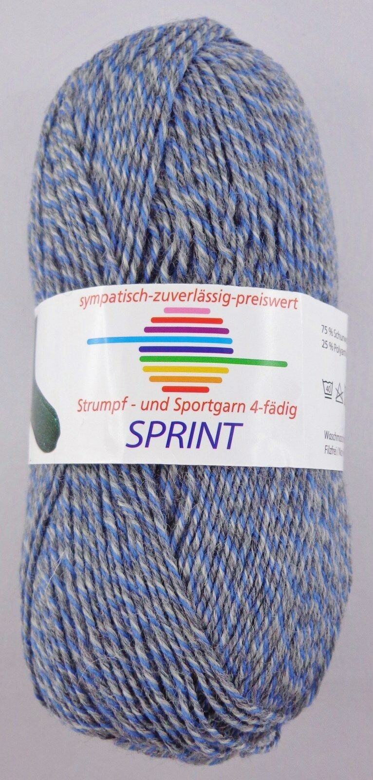50g G-B Sprint Sockenwolle Strumpfgarn 4-fach zum Socken Stricken GP 45,80€/1kg - Bild 32 von 35
