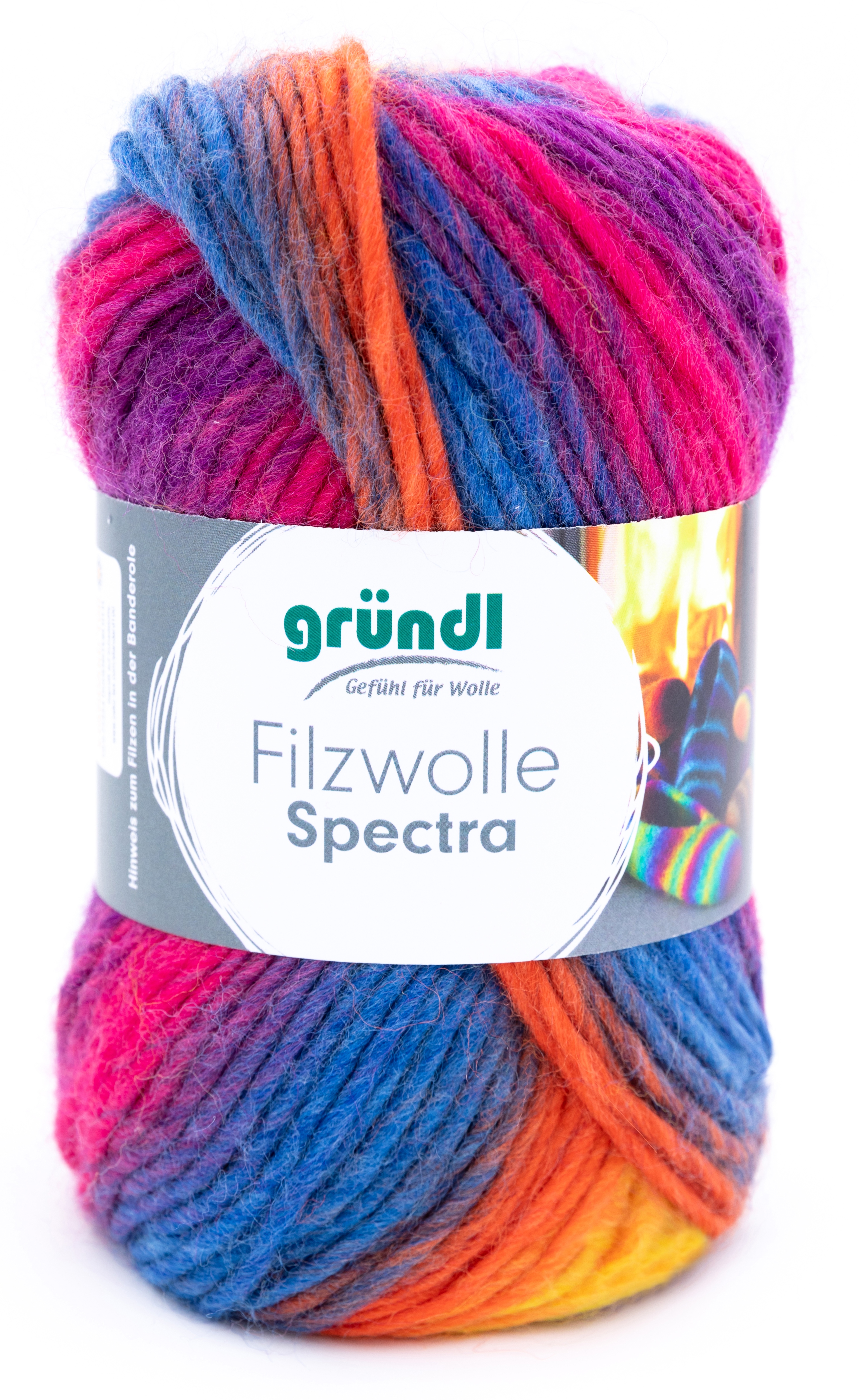 100g Gründl Filzwolle Spectra Filzgarn Farbverlauf stricken filzen GP 69,90€/1kg - Bild 5 von 11