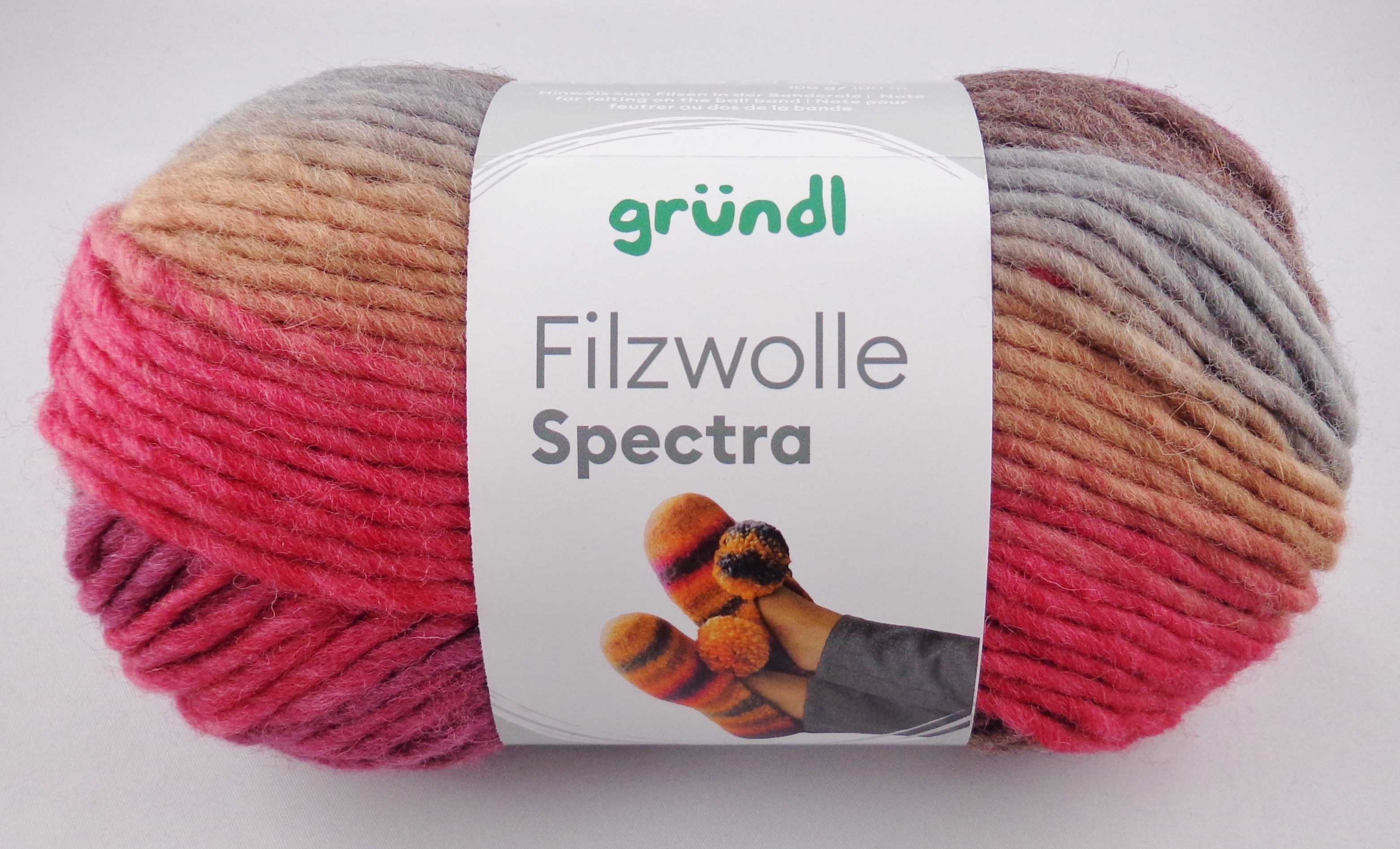 100g Gründl Filzwolle Spectra Filzgarn Farbverlauf stricken filzen GP 69,90€/1kg - Bild 10 von 11