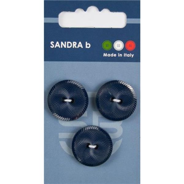 Sandra Modische Knöpfe Card 109 Ø 20mm 3 St. pro Karte marine