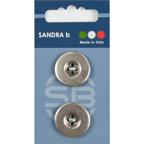 Sandra Metallknöpfe Card 208 Ø 23mm 2 St. pro Karte