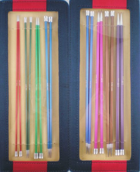 Knit Pro Zing 40cm Jackenstricknadelnset in Kunstledertasche